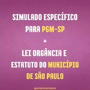 Imagem de capa para o Ebook SIMULADO + LEI ORGÂNCIA + ESTATUTO = COMBO