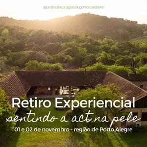Imagem de capa para o Curso online RETIRO EXPERIENCIAL: sentindo a ACT na pele