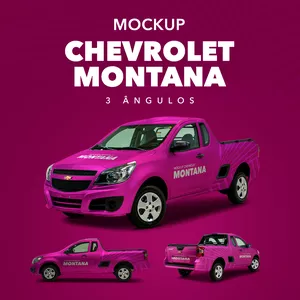 Imagem de capa para o Curso online MOCKUP CHEVROLET MONTANA - 3 ÂNGULOS