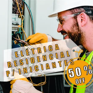 Imagem de capa para o Ebook Elétrica Residencial para Iniciantes
