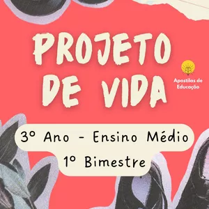Imagem de capa para o Ebook Projeto de Vida 3º Ano 1º Bimestre (Ensino Médio) - Apostila com Planos de Aula