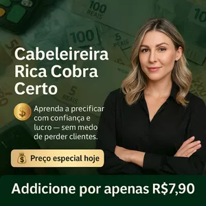 Imagem de capa para o Curso online Cabeleireira rica cobra certo