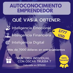 Imagen de portada para Curso online AUTOCONOCIMIENTO EMPRENDEDR 3.0 + MENTORIA INDIVIDUAL GRATUITA