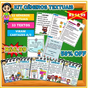 Imagem de capa para o Ebook KIT GÊNEROS TEXTUAIS