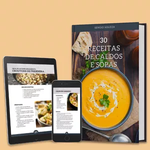 Imagem de capa para o Ebook 30 Receitas de Caldos e Sopas