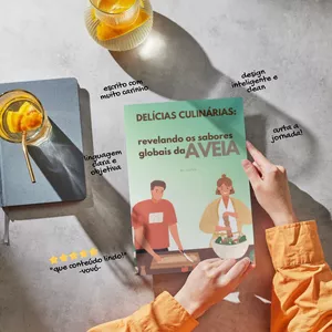 Imagem de capa para o Ebook Delícias culinárias: revelando os sabores globais da aveia