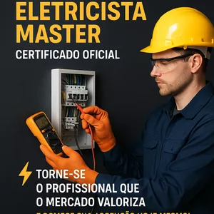 Imagem de capa para o Curso online Formação Eletricista Master – Certificado Oficial 