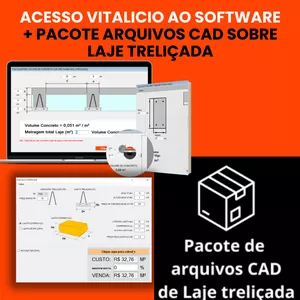 Imagem de capa para o Curso online Acesso Vitalício + Biblioteca CAD com detalhes de Laje Treliçada para elaboração de projeto