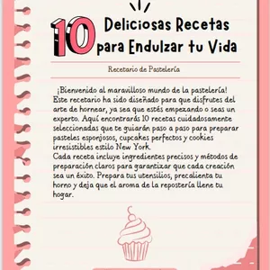 Imagen de portada para Ebook 10 Recetas de Postres Fáciles y Deliciosas Para Hacer en Casa.