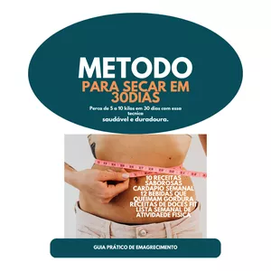 Imagem de capa para o Ebook METODO PARA SECAR EM 30 DIAS