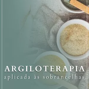 Imagem de capa para o Ebook Argiloterapia aplicada ás sobrancelhas