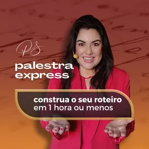 Imagem de capa para o Curso online Roteiro de Palestra Express