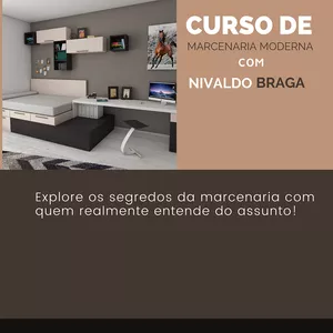 Imagem de capa para o Ebook Curso de Marcenaria Moderna: Da Inspiração à Criação