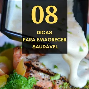 Imagem de capa para o Ebook 8 dicas para emagrecer saudável