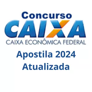 Imagem de capa para o Ebook Apostila Concurso Caixa 2024 (técnico bancário) 