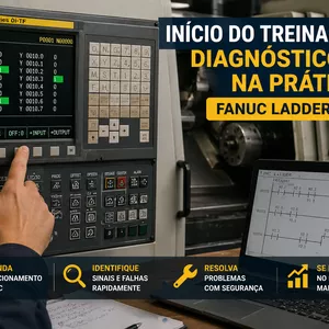 Imagem do curso Manutenção e Diagnóstico CNC na Prática – Fanuc Ladder (PMC)