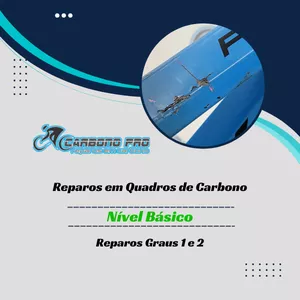 Imagem de capa para o Curso online REPAROS EM QUADROS DE CARBONO - Nível Básico (grau I e II)