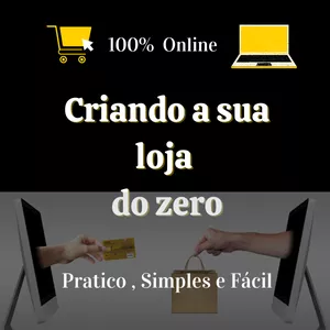 Imagem de capa para o Ebook Como criar uma loja online do zero- Pratico, simples e fácil