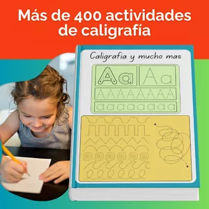 Imagen de portada para Ebook Letras Geniales con Aprende + El Mega Pack de 400 Ejercicios de Caligrafía para Todas las Edades