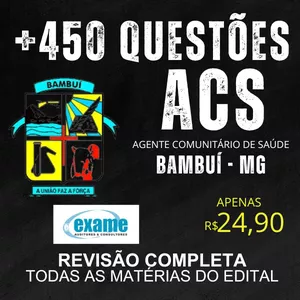 Imagem do curso BAMBUÍ/MG- AGENTE COMUNITÁRIO DE SAÚDE (ACS) 