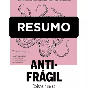 Imagem de capa para o Ebook Antifrágil - RESUMO