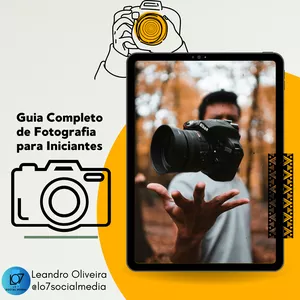 Imagem de capa para o Ebook Guia Completo de Fotografia  para Iniciantes