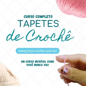 Imagem de capa para o Curso online Curso Completo Tapetes de Crochê