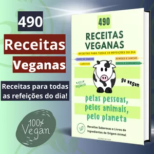 Imagem de capa para o Ebook 490 Receitas Veganas