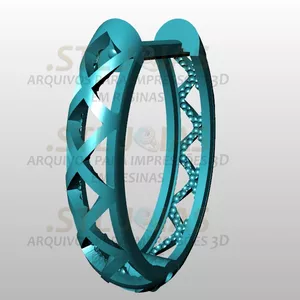 Imagem de capa para o Curso online BRINCO ARGOLA Arquivo para impressão 3D. Formato STL