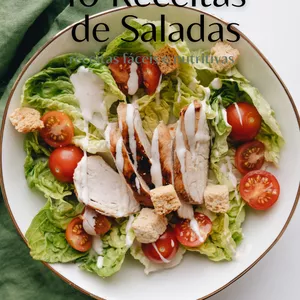 Imagem de capa para o Ebook 10 Receitas de Saladas - Receitas fáceis e nutritivas