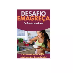 Imagem de capa para o Ebook Desafio emagreça de forma saudável 
