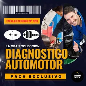 Imagen de portada para Ebook Diagnóstico Automotor: 5 PDF y 1000 Páginas en esta colección de ebooks descargables