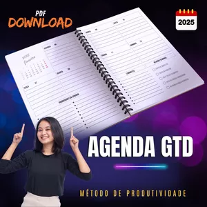 Imagem de capa para o Ebook Planner GTD 2025 - Planner de Produtividade