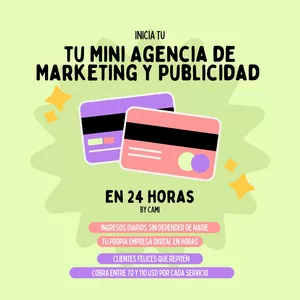 Imagen de portada para Curso online Crea tu Mini Agencia de Marketing y Publicidad en 24 Horas 🚀