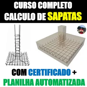 Imagem de capa para o Curso online Curso de Dimensionamento e Calculo de Sapatas I Fundaçoes I Método das Bielas