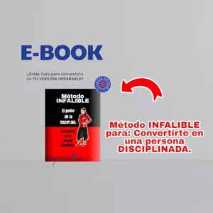 Imagen de portada para Ebook  E-BOOK "EL PODER DE LA DISCIPLINA: Conviértete en tu versión IMPARABLE"