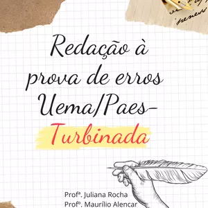 Imagem de capa para o Ebook E-book Redação UEMA/PAES - TURBINADA