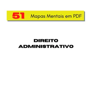 Imagem principal do produto 51 Mapas Mentais OAB - Direito Administrativo