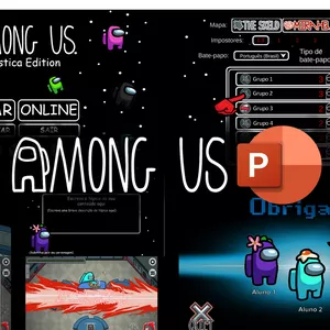Imagem de capa para o Curso online Among Us Slide - PowerPoint Template