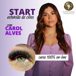Imagem do curso EXTENSÃO DE CÍLIOS INICIANTE COM CAROL ALVES
