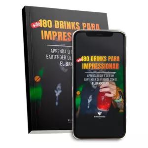 Imagem de capa para o Ebook Mais de 180 Drinks para Impressionar - El Bandolero