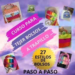Imagen de portada para Ebook APRENDE ATEJER 27 ESTILOS DE BOLSOS A TRAPILLO