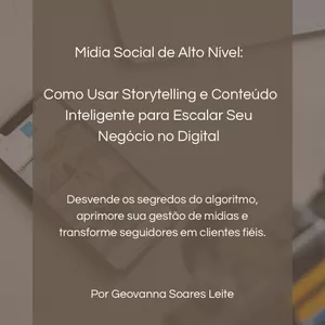 Imagem de capa para o Ebook Mídia Social de Alto Nível 
