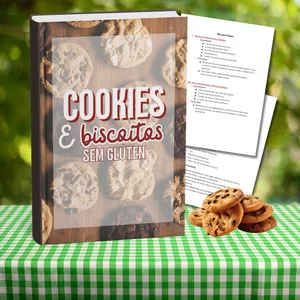 Imagem de capa para o Ebook Cookies e Biscoitos Sem Glúten