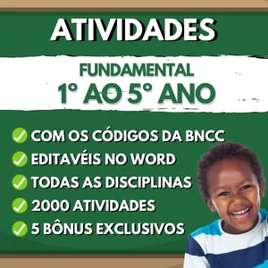 Imagem do curso Atividades para o Fundamental do 1º ao 5º ano - BNCC 2022