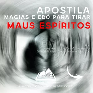 Imagem de capa para o Ebook APOSTILA MAGIAS E EBÓ PARA TIRAR MAUS ESPÍRITOS (EGÚN)