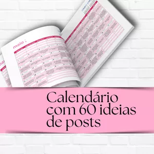 Imagem de capa para o Curso online Calendário com 60 ideias de conteúdos