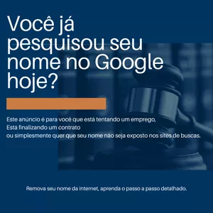 Imagem de capa para o Ebook APRENDA A REMOVER SEU NOME 