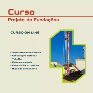 Imagem de capa para o Curso online Curso de fundações rasas e profundas 