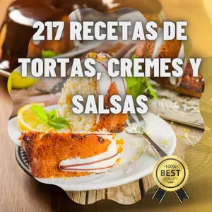Imagen de portada para Ebook 217 Recetas de Tortas, Cremas y Salsas